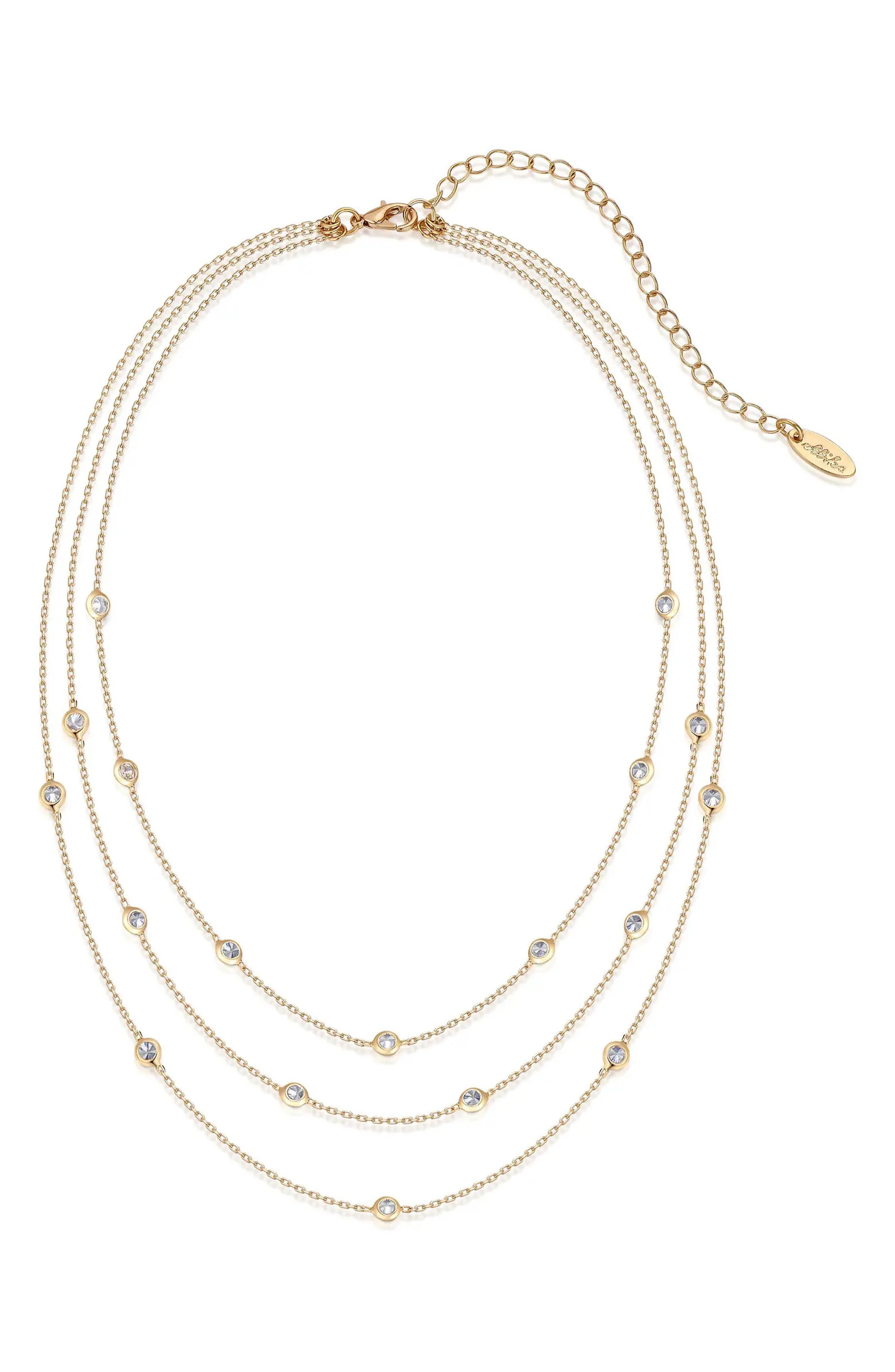 Crystal Station Layered Necklace | Nordstrom
