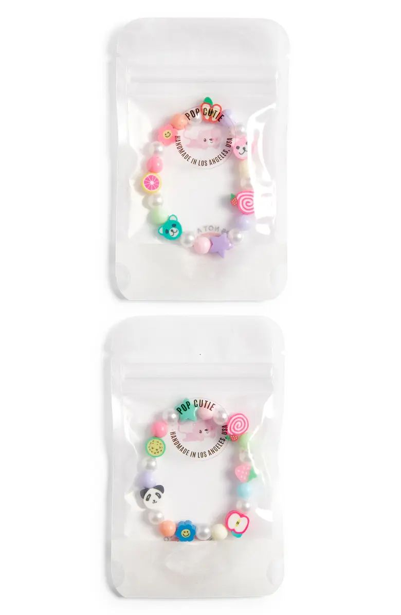 Pop Cutie Kids' Set of 2 Beaded Bracelets | Nordstrom | Nordstrom