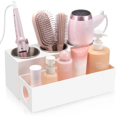 Hair Tool Organizer - Bathroom Vanity Organizers And Storage, Hair Styling Accessories Hot Tools Organizer Hair Dryer, Blow Dryer, Curling Iron, Flat | Wayfair North America
