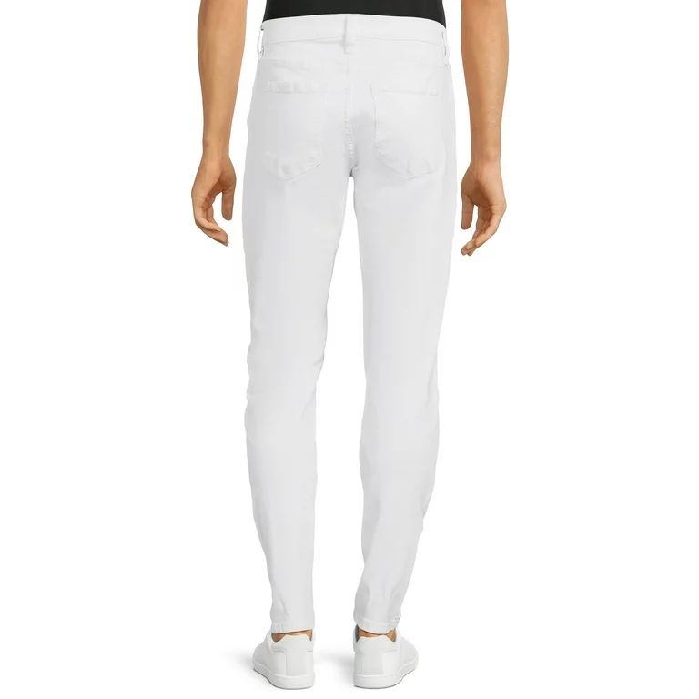 Lazer Men's White Slim 5 Pocket Jeans, Waist Sizes 30"-38" | Walmart (US)