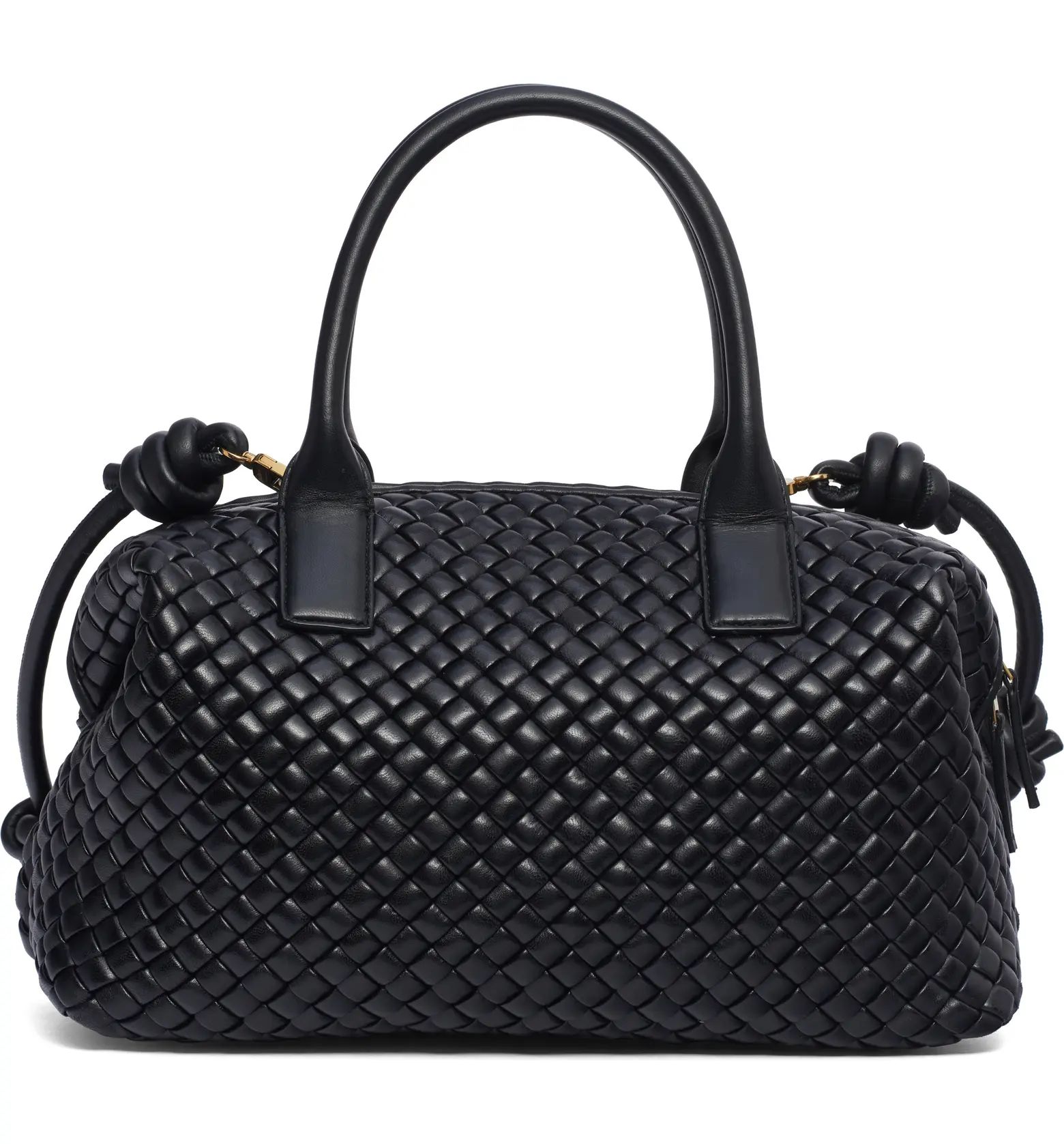 Bauletto Padded Intrecciato Leather Bowler Bag | Nordstrom