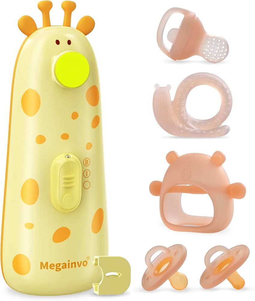 6 in1 Baby Nagelfeile Elektrisch,Beißring Beissring Baby Kühlend Zahnungshilfe Baby Beißspielz... | Amazon (DE)