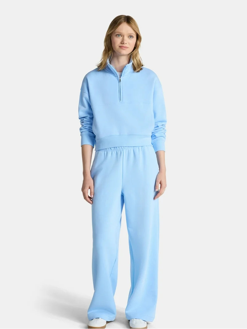 No Boundaries Fleece Half Zip Pullover, Women's | Walmart (US)