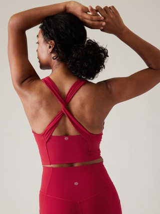 Conscious Twist Crop Bra D-DD | Athleta