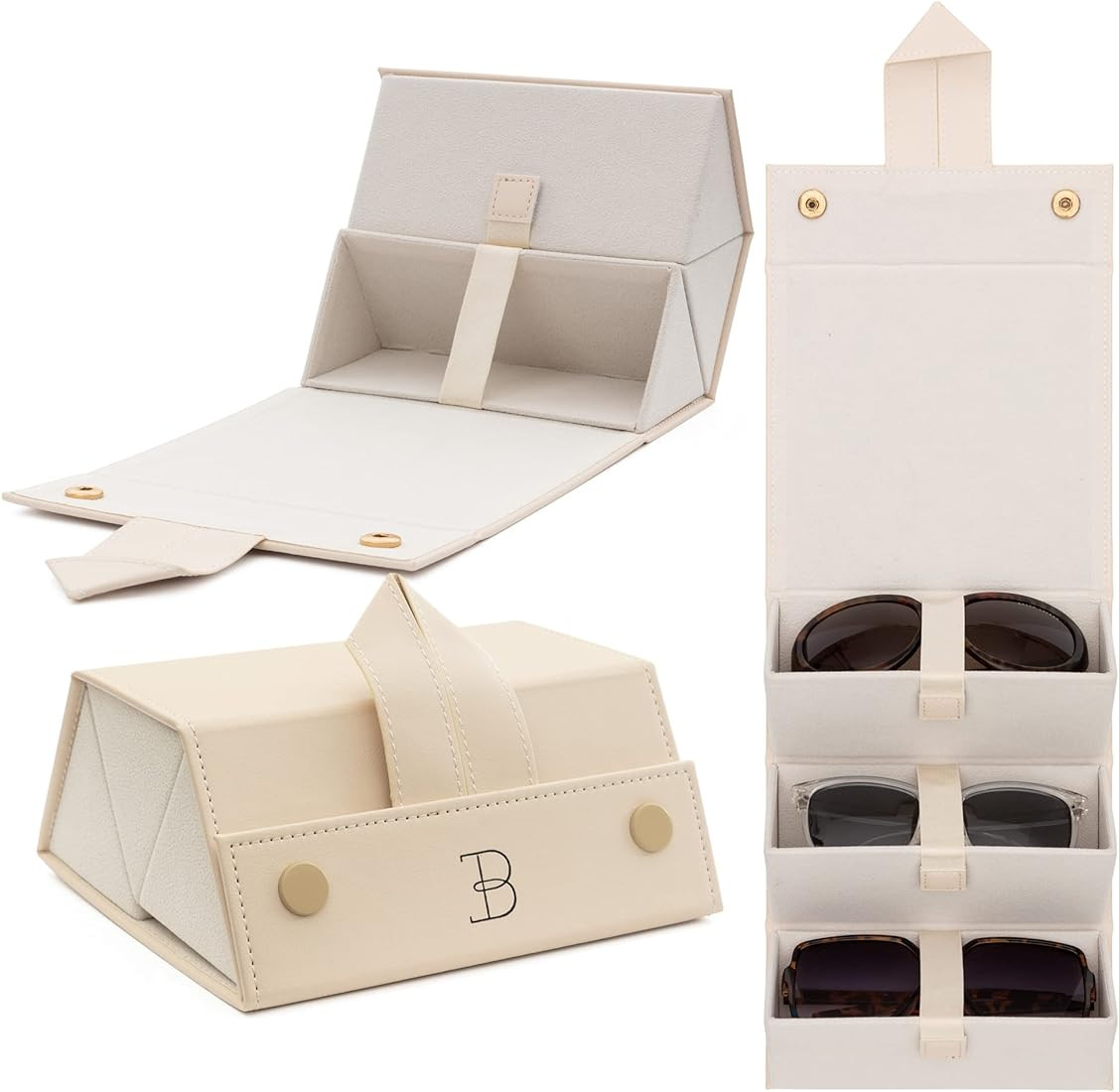 Sunglasses Organizer Case Men Women EyeGlass Holder Storage Travel Case | Amazon (US)