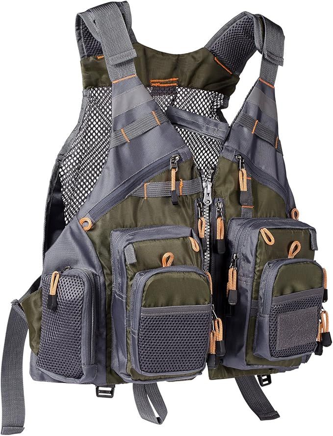 Bassdash Strap Fishing Vest Adjustable for Men and Women, for Fly Bass Fishing and Outdoor Activi... | Amazon (US)
