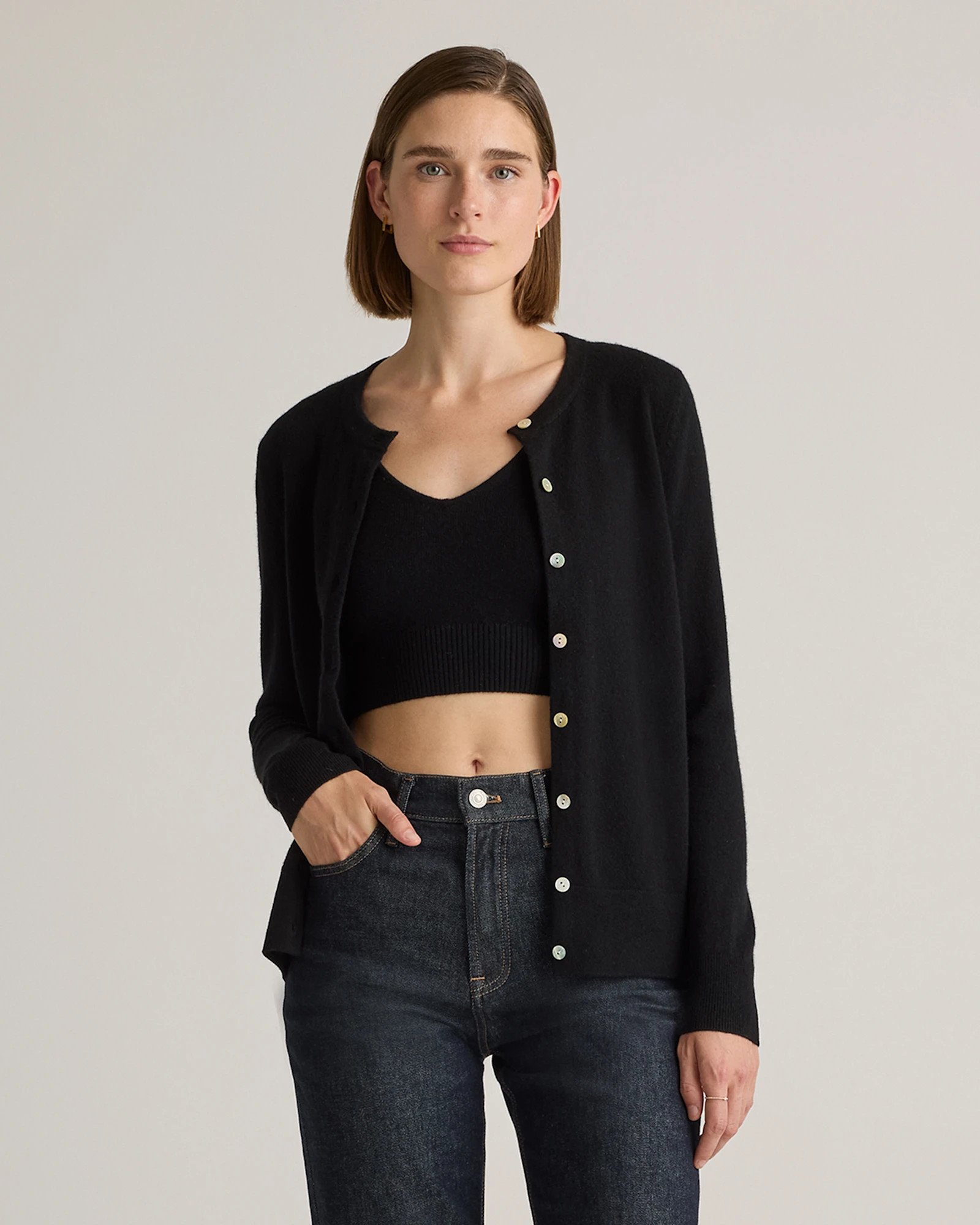 Mongolian Cashmere Cardigan Sweater | Quince | Quince