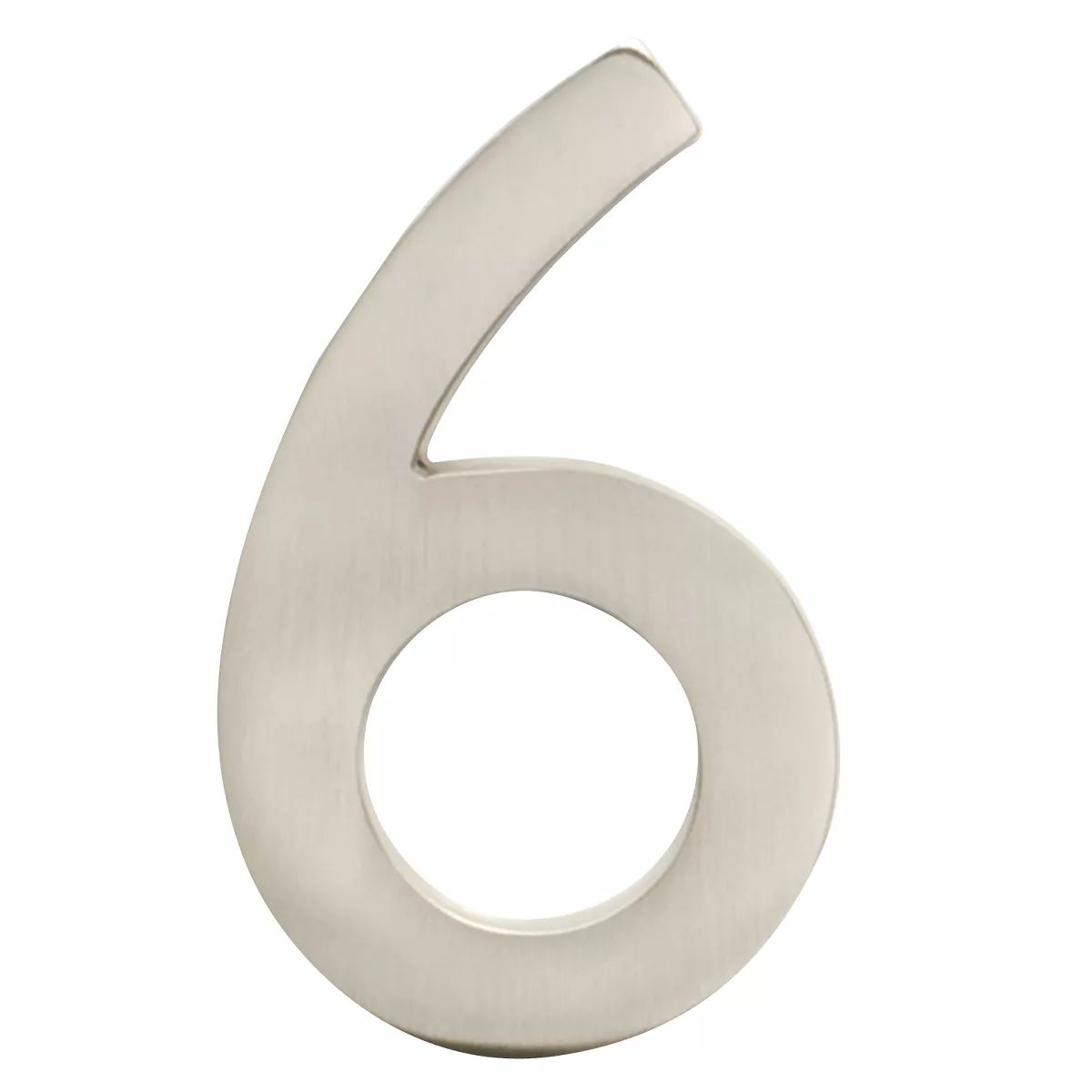Architectural Mailboxes 4" Cast Floating House Number 6 Nickel | Target