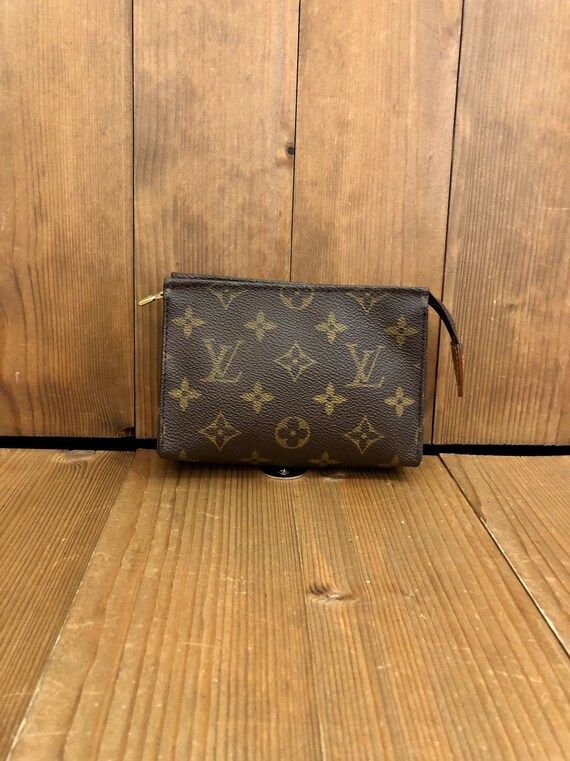 Authentic LOUIS VUITTON Monogram Poche Toilette 15 Pocket Pouch (Re-Lined) | Etsy (CAD)