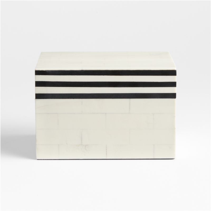 Clara Small Resin Inlay Decorative Box + Reviews | Crate & Barrel | Crate & Barrel