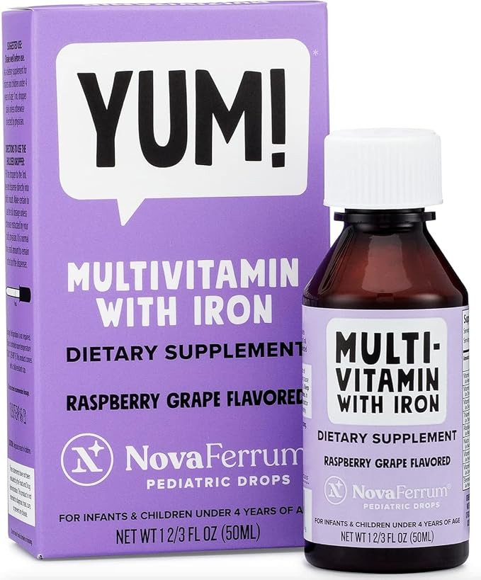 NovaFerrum Yum | Multivitamin with Iron for Infants, Toddlers & Kids Ages 4 & Under | Immune Supp... | Amazon (US)
