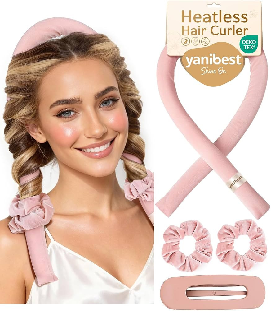 Yanibest Heatless Hair Curler to Sleep in, Overnight Curl Headband for Natural Wavy Curls, No Hea... | Amazon (US)