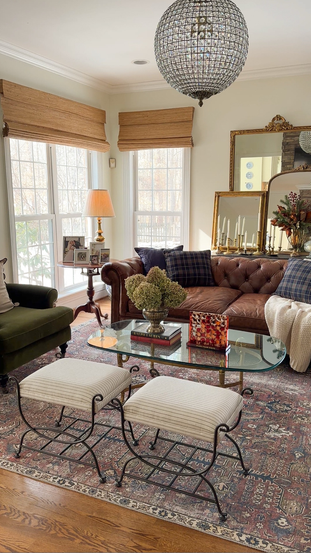 How I mix old and new pieces in my Ralph Lauren meets Nancy Meyers living room to give it a more collected feel rather than a stuffy feel. 

#LTKOver40 #LTKSeasonal #LTKHome
