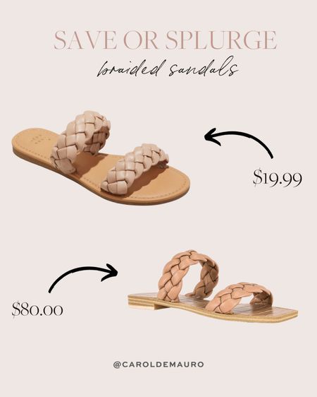 Save or splurge on these stylish braided sandals!

#affordablestyle #looksforless #fashionfinds #gooddupe

#LTKshoecrush #LTKunder100 #LTKGiftGuide