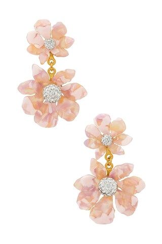 Lele Sadoughi Flower Drop Earring in Blush from Revolve.com | Revolve Clothing (Global)