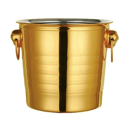 1PC 3L Stainless Steel Ice Bucket Thick Head Ice Bucket Party Ice Bucket (Gold) | Walmart (US)
