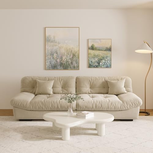 Cloud Modular Sectional Sofa,105" Scrub Velvet Minimalist Sofa Couch for Living Room, Modern Love... | Amazon (US)