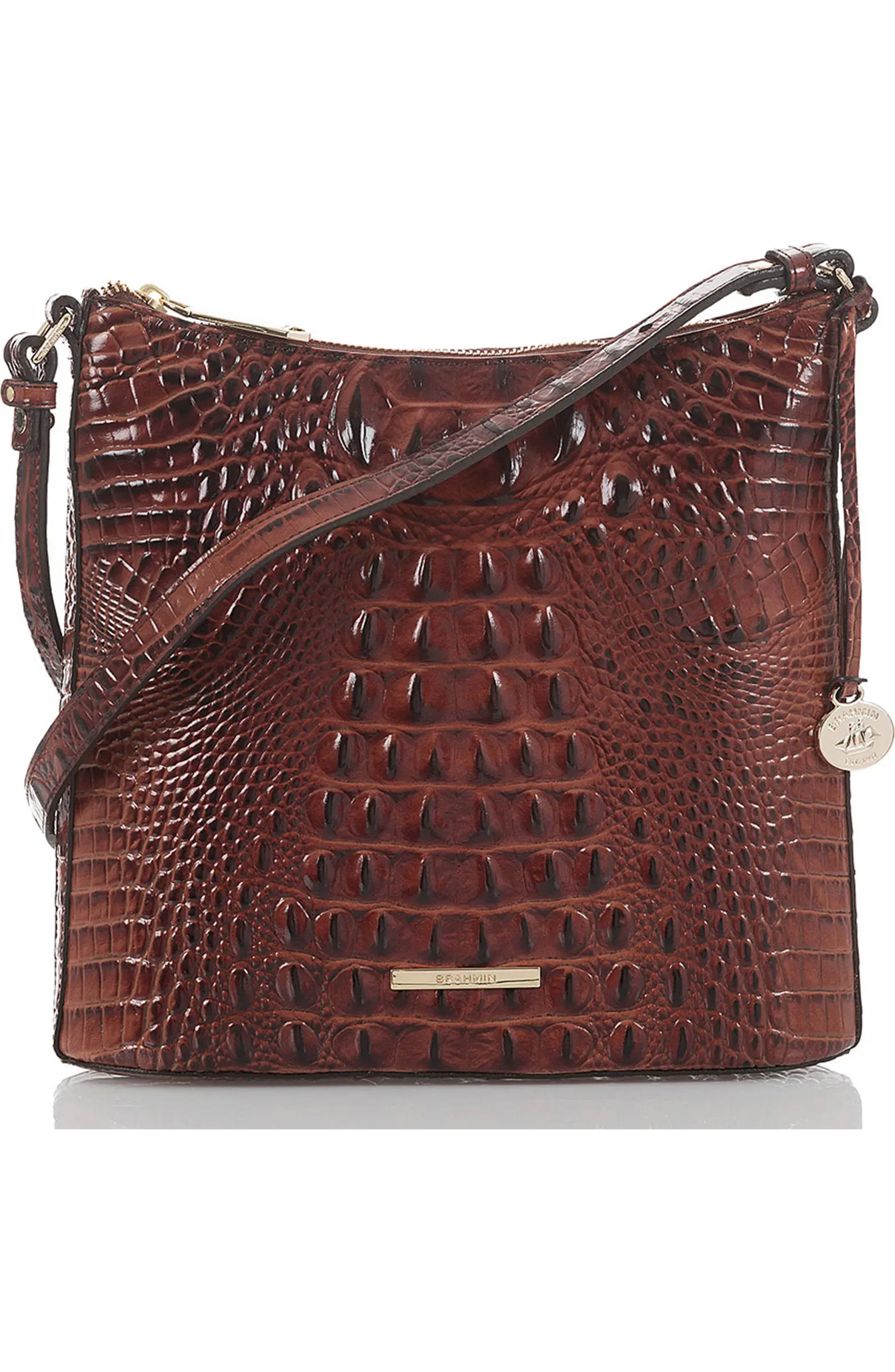 Brahmin Katie Croc Embossed Leather Crossbody Bag | Nordstrom | Nordstrom