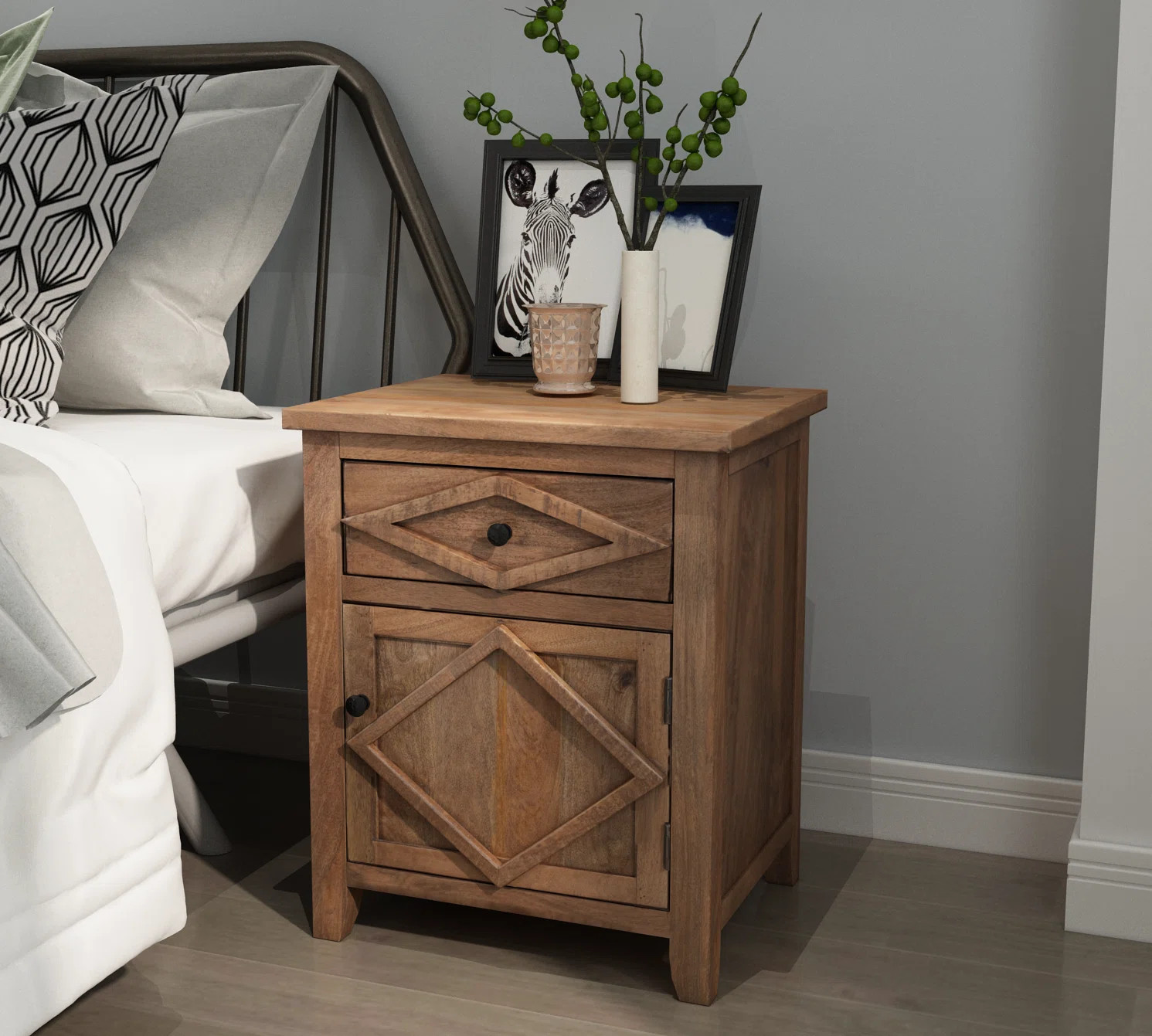 Roche 20'' W Solid Wood Nightstand | Wayfair North America