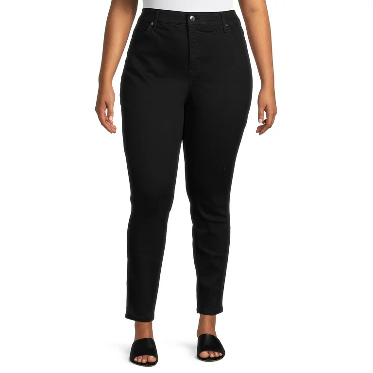 Terra & Sky Women's Plus Size Skinny Jeans | Walmart (US)