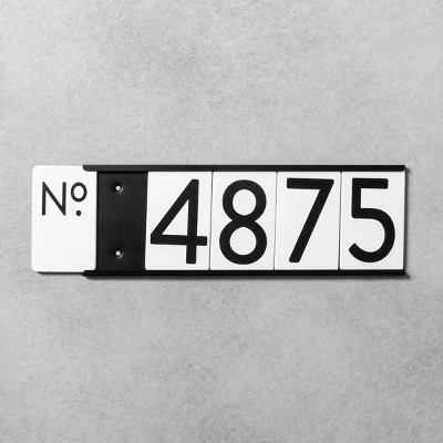 House Numbers Mounting Plate Black 5 Spaces - Hearth & Hand™ with Magnolia | Target