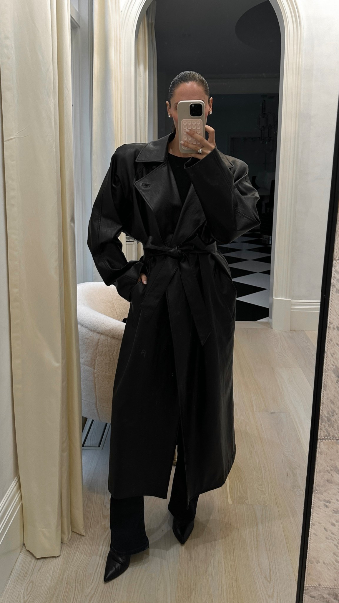 Rainy night trench 🖤🌧️

#LTKStyleTip #LTKFindsUnder100 #LTKSeasonal