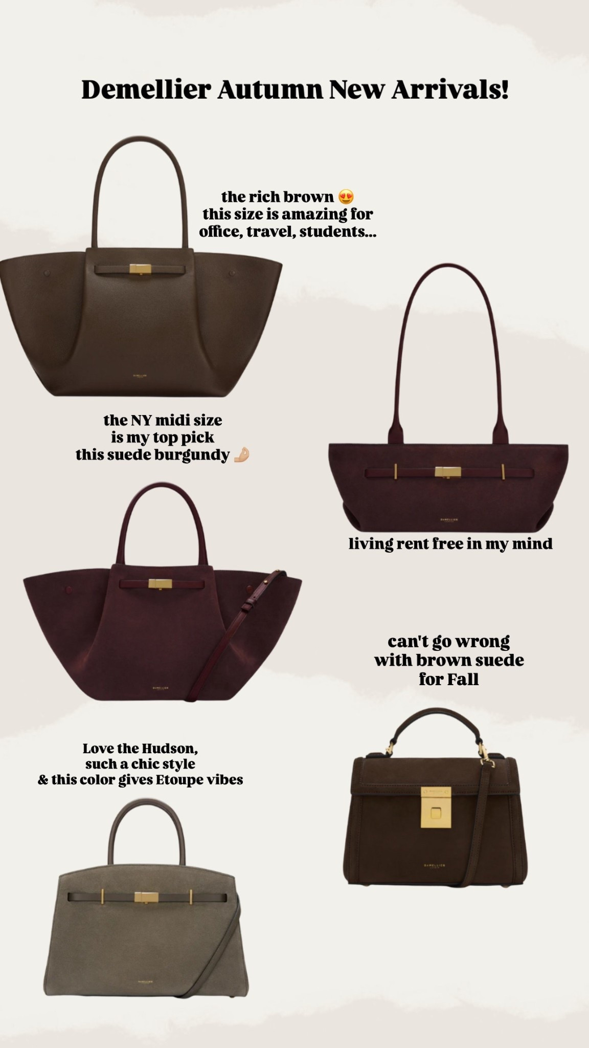 Demellier Fall New Arrival 👜

#LTKSeasonal #LTKItBag