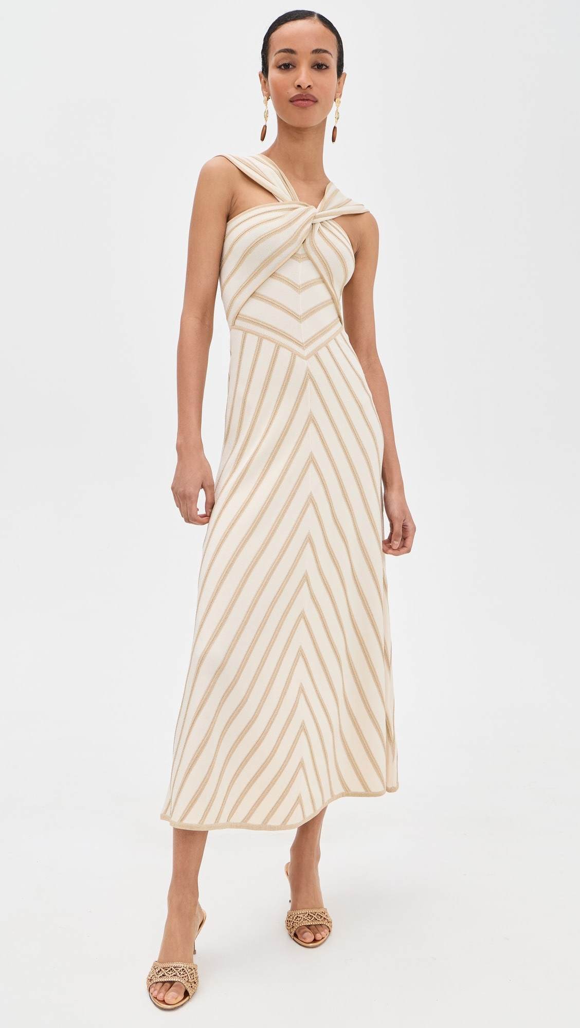 Luna Metallic Halter Dress | Shopbop