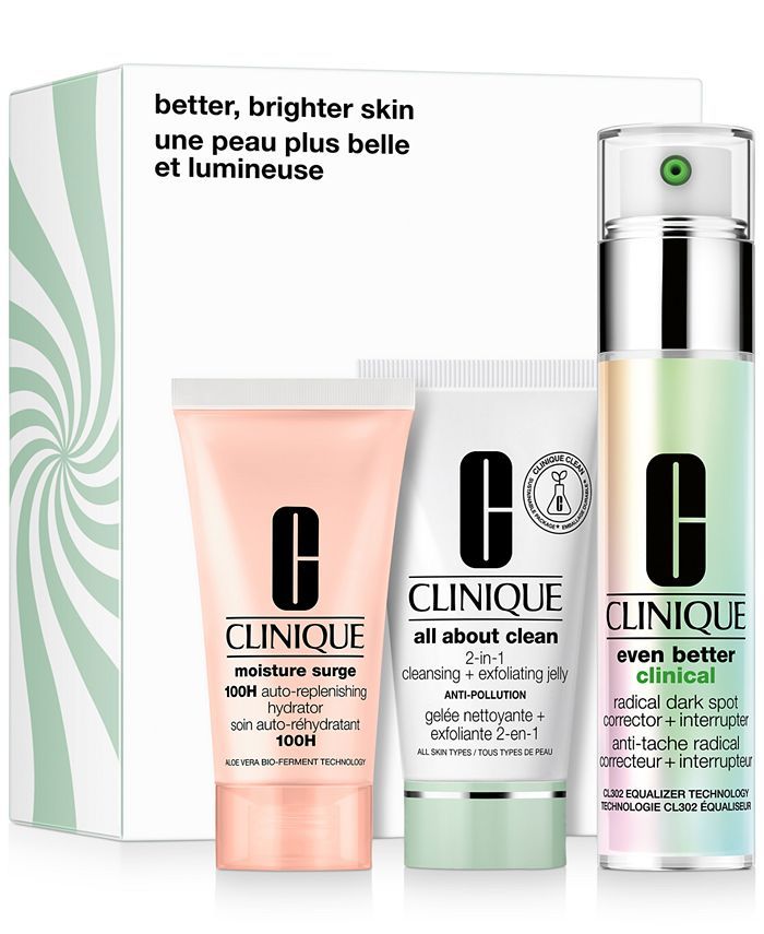 Clinique 3-Pc. Better, Brighter Skin Skincare Set & Reviews - Beauty Gift Sets - Beauty - Macy's | Macys (US)