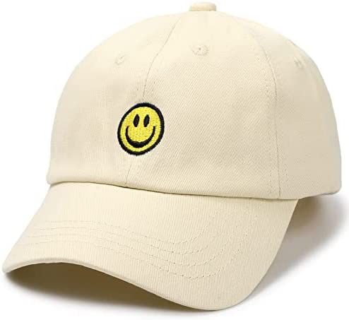 SONMONY Smiley Face Toddler Baseball Cap Boy Baseball Hats Kids Washed Funny Hats Adjustable Cute... | Amazon (US)