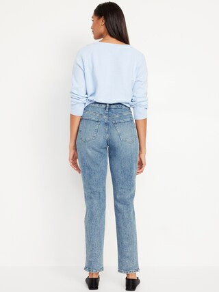 Curvy High-Waisted OG Straight Ankle Jeans | Old Navy (US)