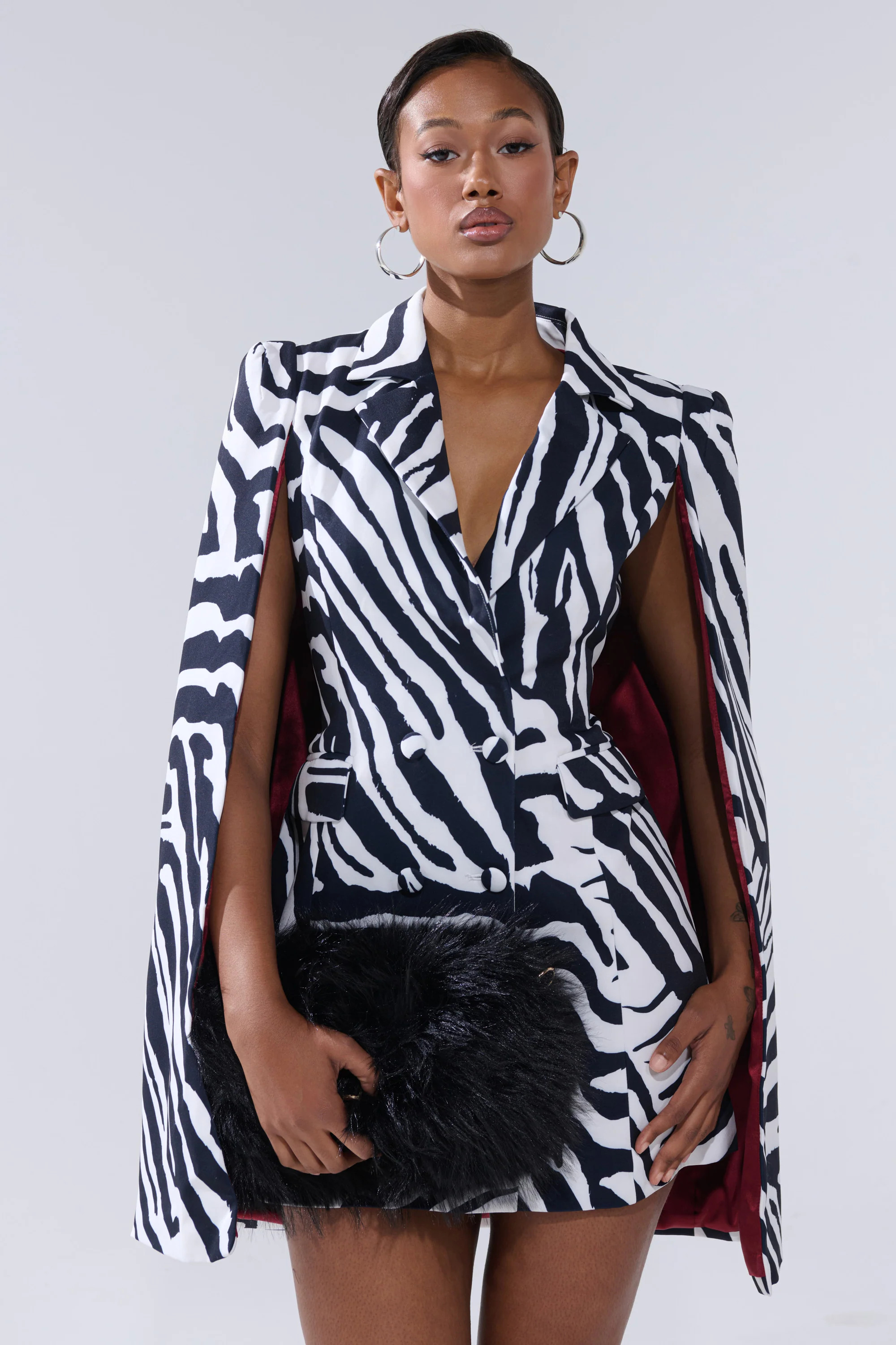 WILD SIDE PRINTED BLAZER DRESS | AKIRA