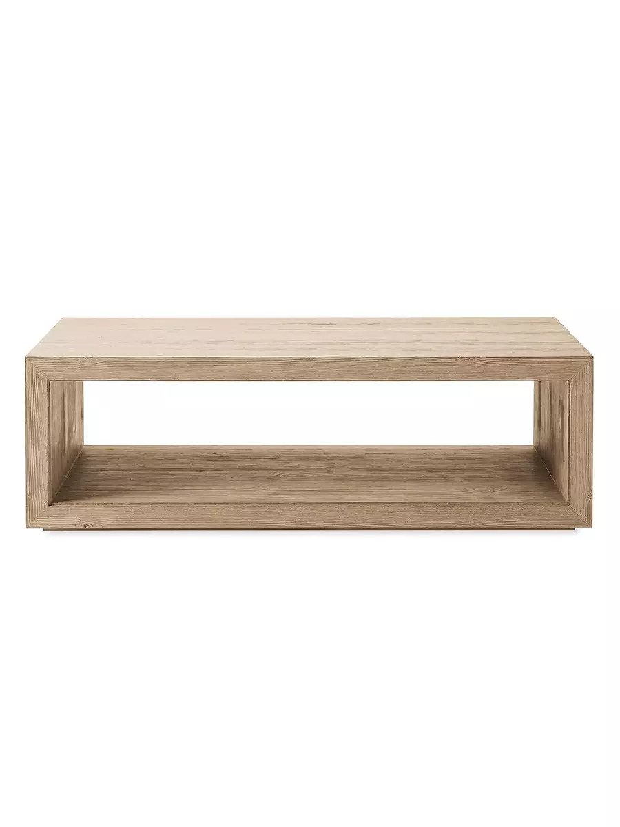 Atelier Rectangular Coffee Table - Sunbleached Pine | Serena and Lily