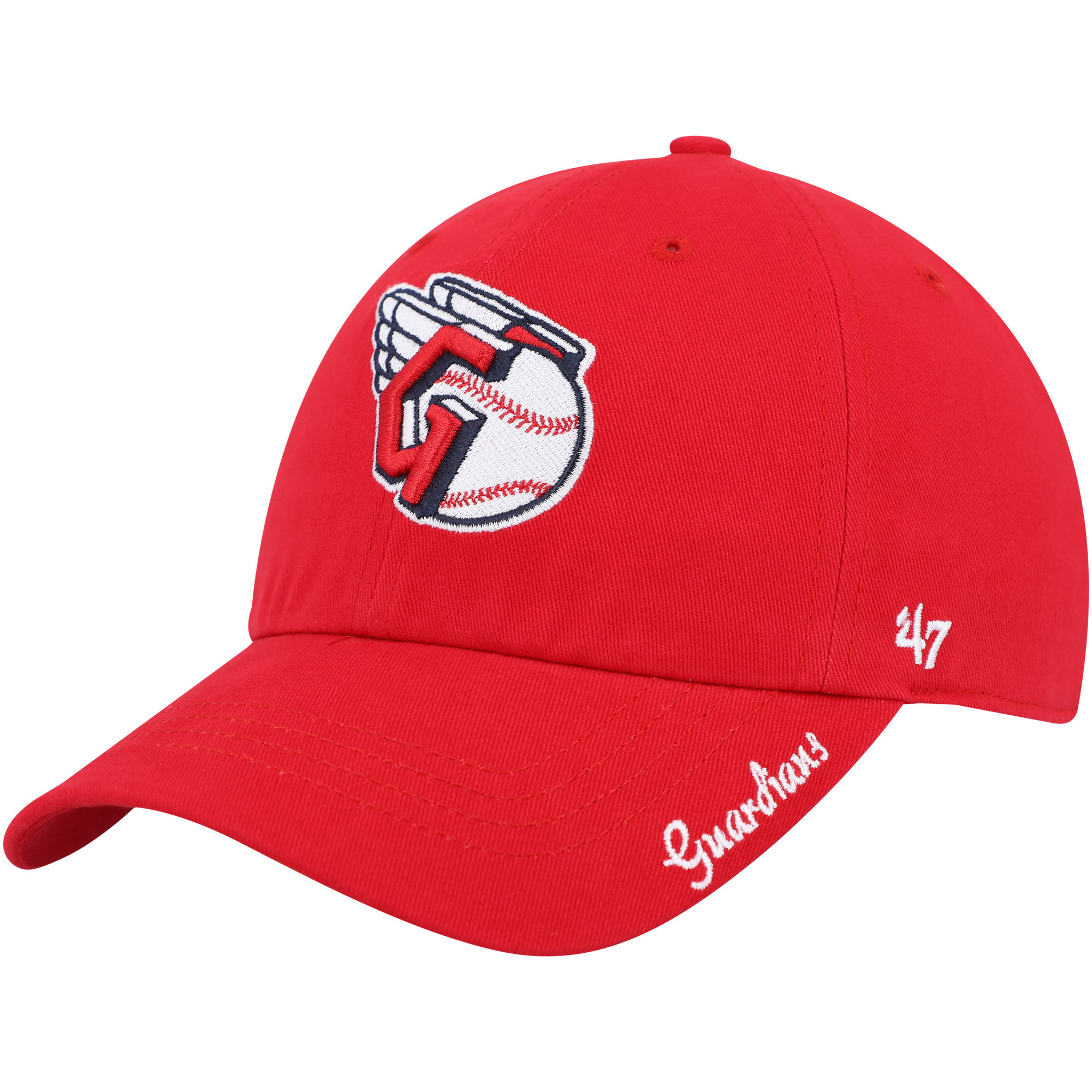 Women's '47 Red Cleveland Guardians Team Miata Clean Up Adjustable Hat | Fanatics