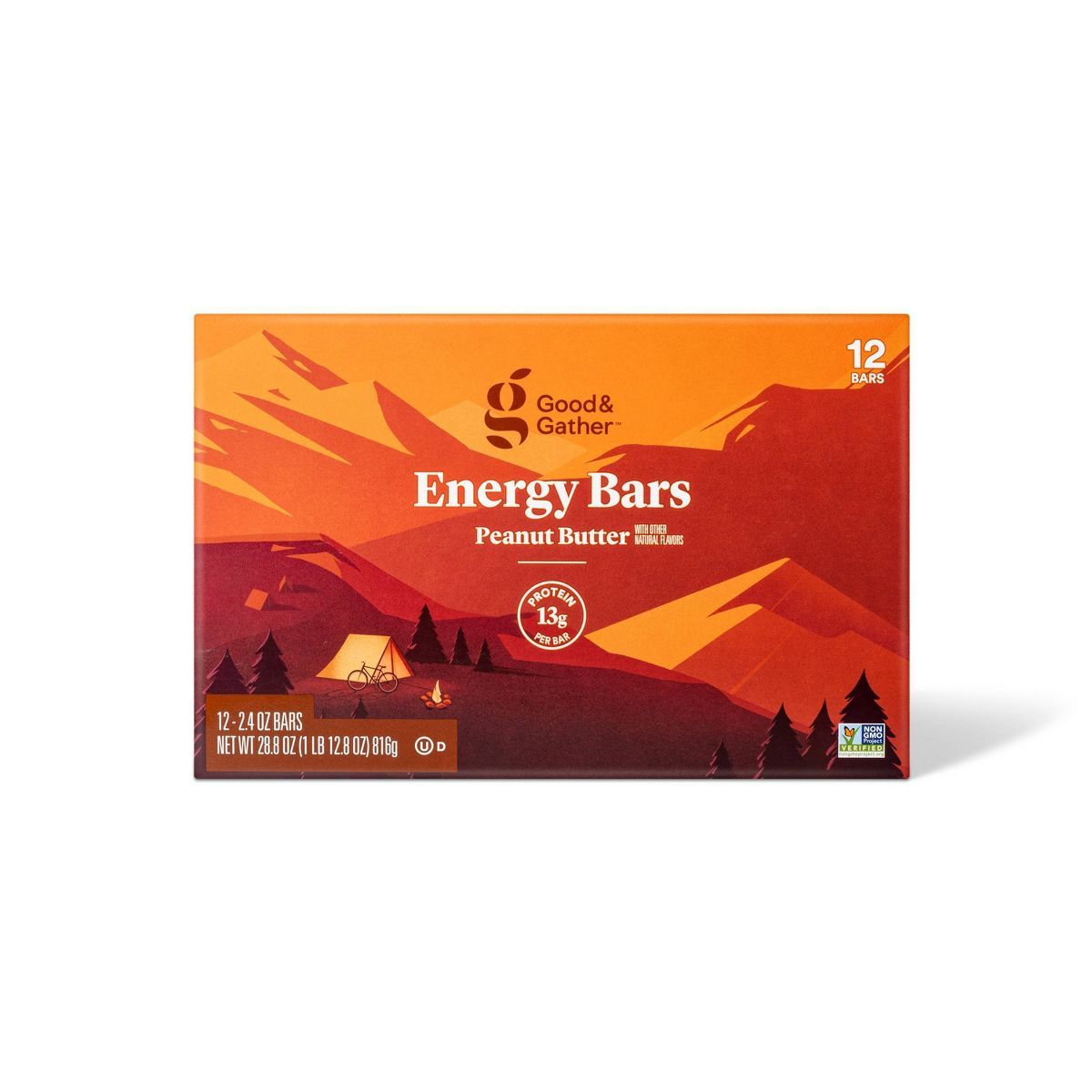 Energy Bar Peanut Butter - 28.8oz/12ct - Good & Gather™ | Target