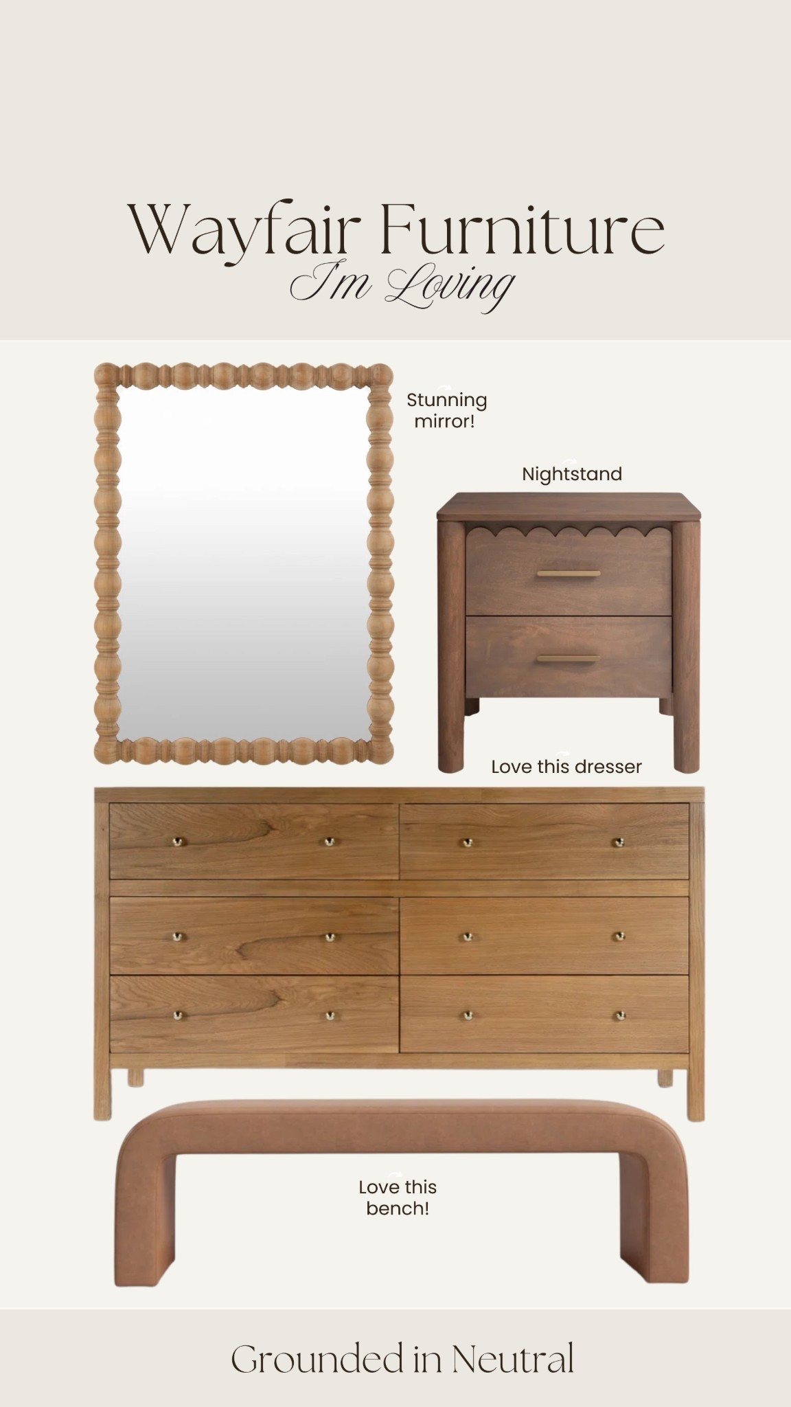 Wayfair furniture I’m loving 🤎 A few of these pieces are on sale as well! 

#LTKHome #LTKSaleAlert