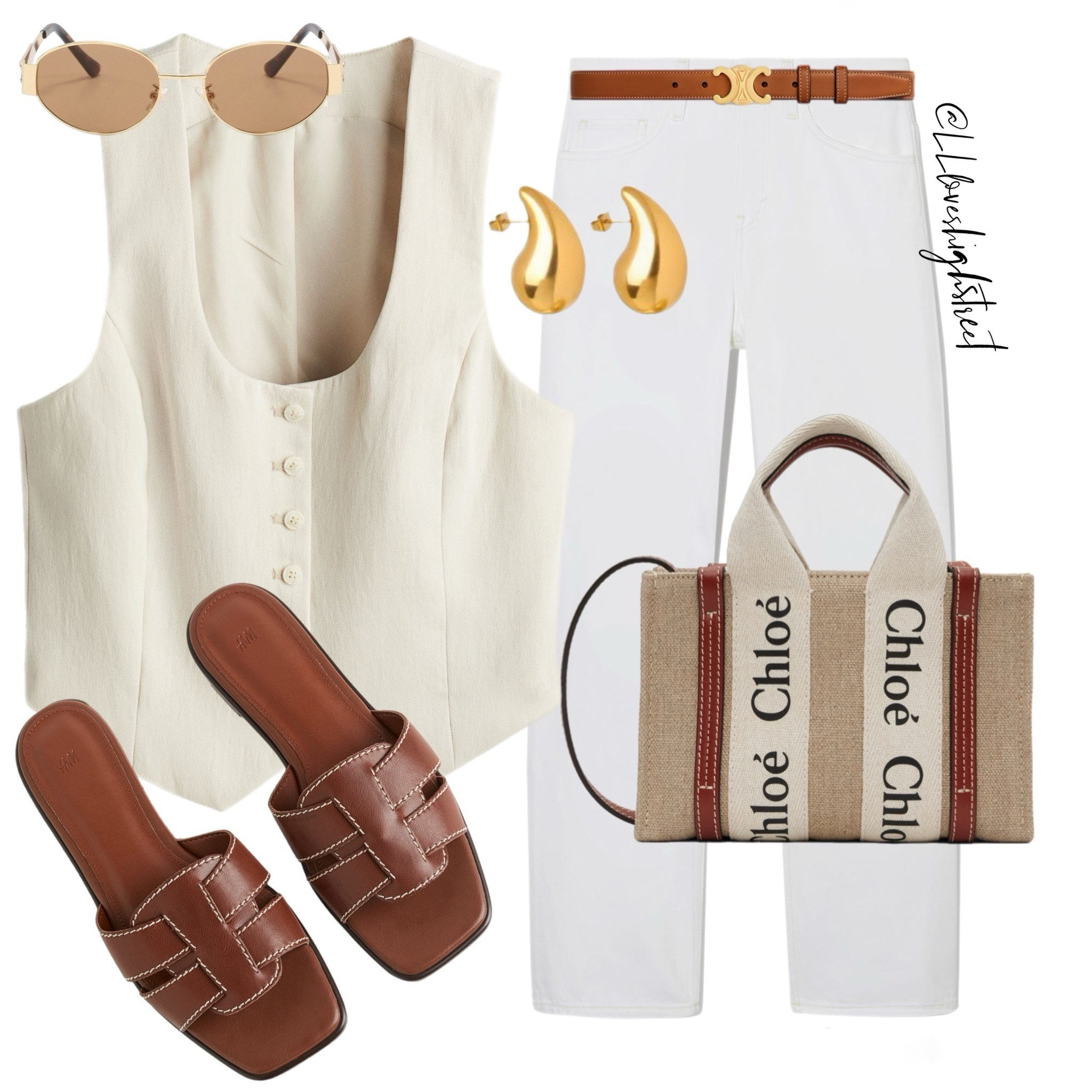 Summer everyday styling.
Capsule wardrobe 
Waistcoat and White Jeans 
Highstreet fashion 

#LTKshoes #LTKstyletip #LTKsummer