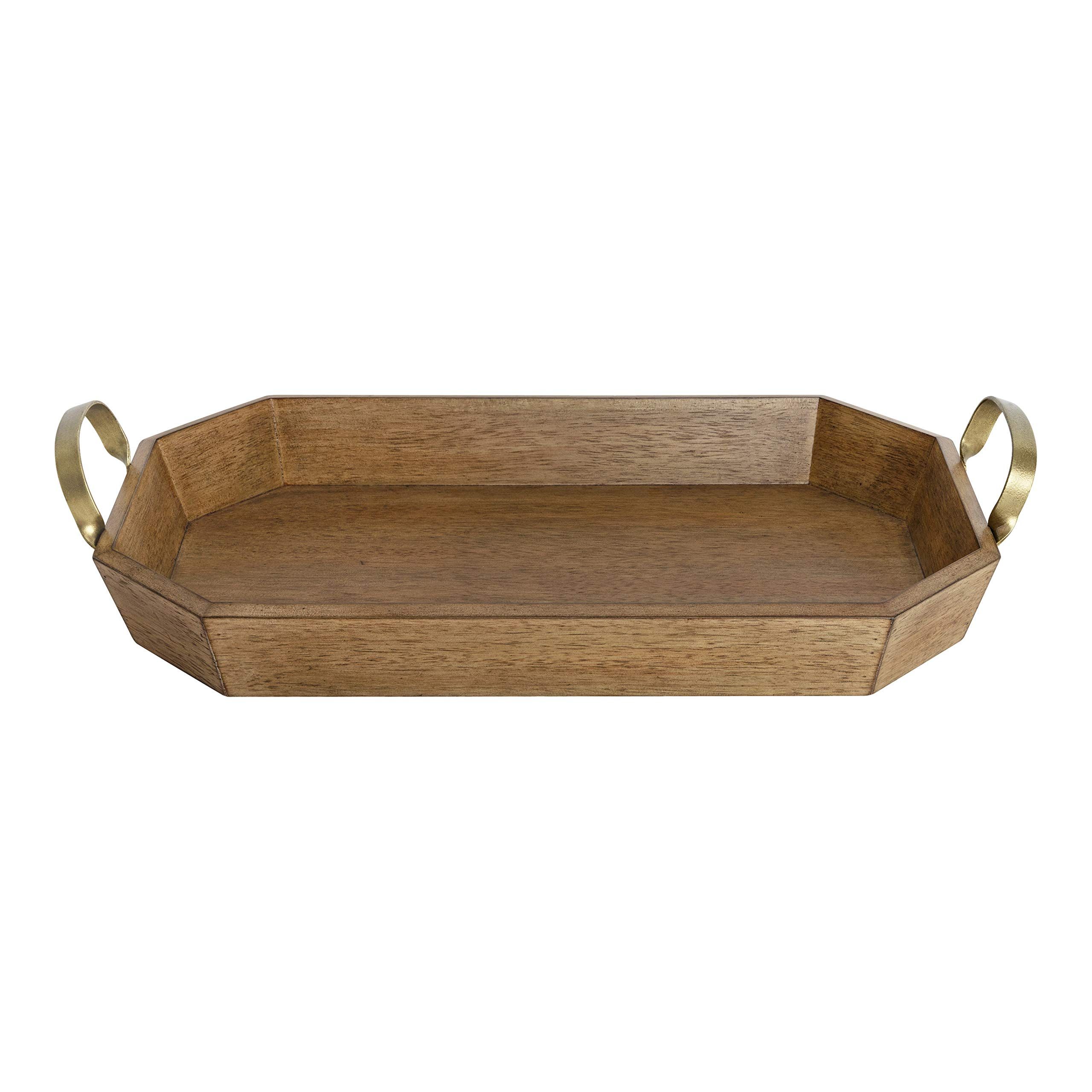Kate and Laurel Atchison Farmhouse Tray, 21x12, Brown, Rustic Accent Tray for Display and Storage | Amazon (US)