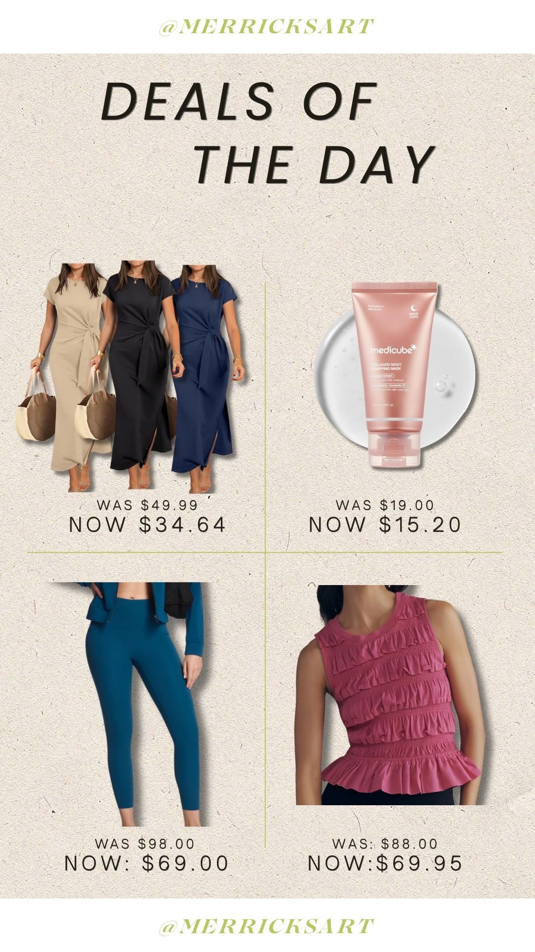 Daily deals!! The most flattering dress on Amazon, the best glass skin overnight mask, leggings that give you shape and hold like none other, and the cutest tank for August heat!

#LTKSeasonal #LTKSaleAlert