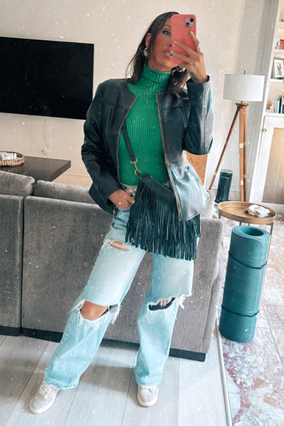 Love this new turtle neck! Perfect for the cold weather transition from winter to spring 💚

#LTKSeasonal