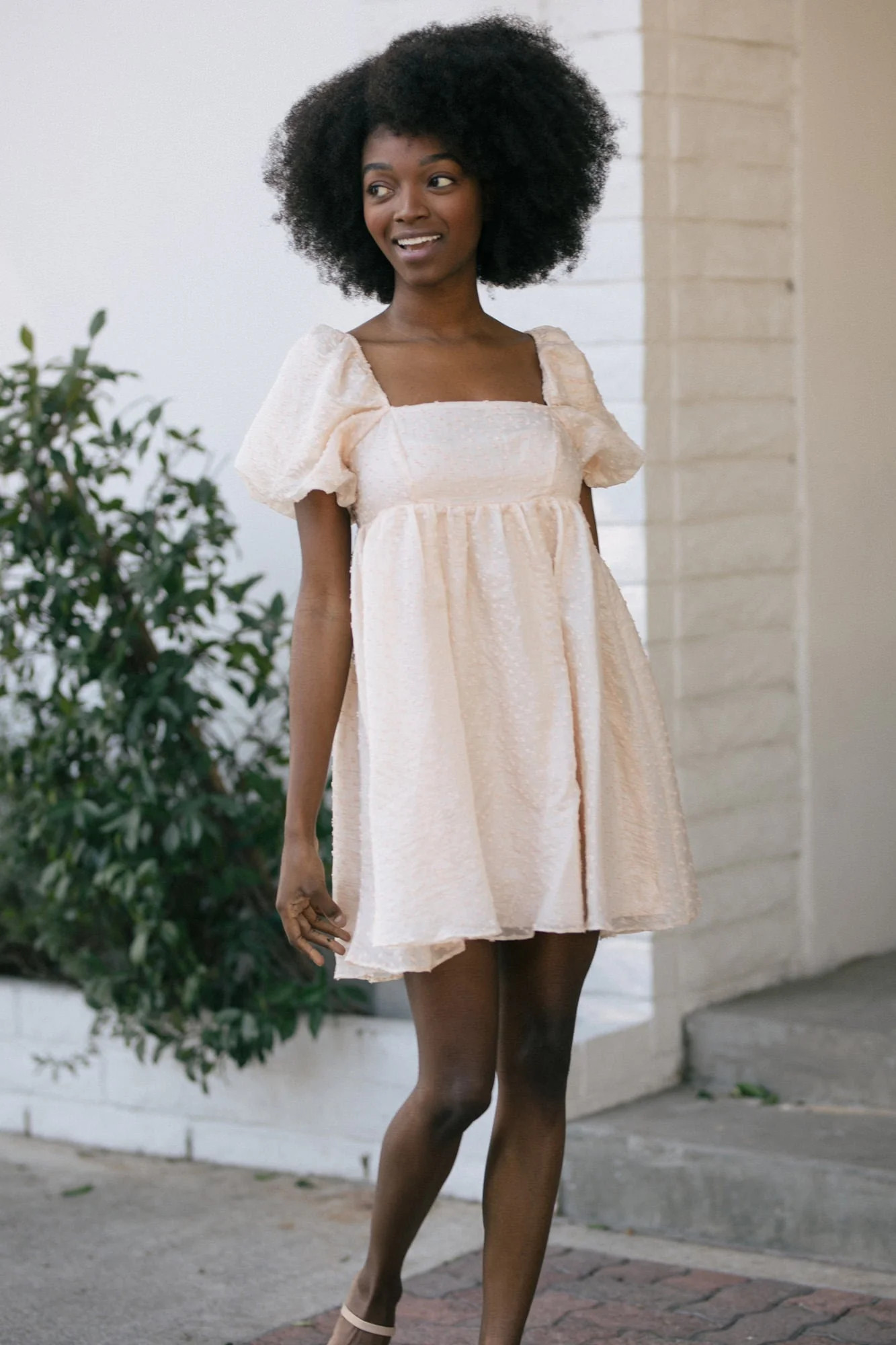 Vera Babydoll Mini Dress | Morning Lavender