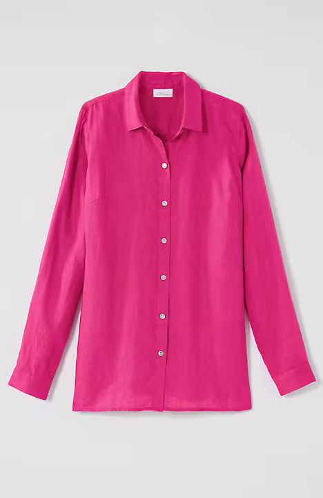 Everyday Linen Button-Front Shirt | JJill | J. Jill