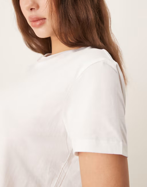ASOS DESIGN ultimate t-shirt with crew neck in cotton blend in white - WHITE | ASOS (Global)