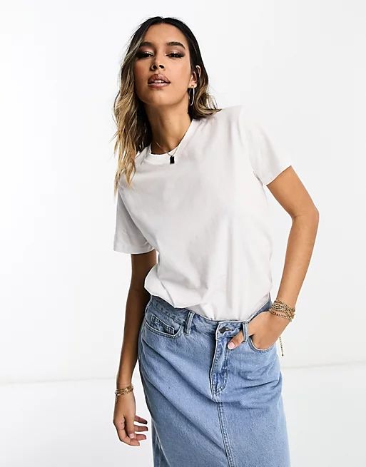 ASOS DESIGN ultimate t-shirt with crew neck in cotton blend in white - WHITE | ASOS (Global)