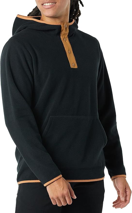 Amazon Essentials Men's Snap-Front Hooded Polar Fleece Jacket | Amazon (US)