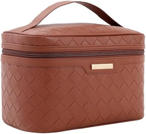 Dajasan Makeup Bag, Travel Cosmetic Bag, Makeup Organizer Bag, Makeup Organizer Case with Divider... | Amazon (US)