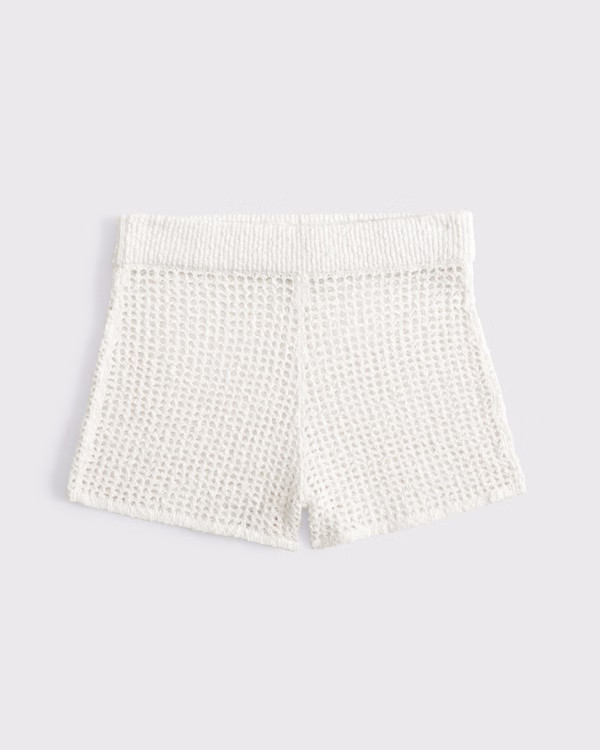 Women's Crochet-Style Coverup Short | Women's Swimwear | Abercrombie.com | Abercrombie & Fitch (US)