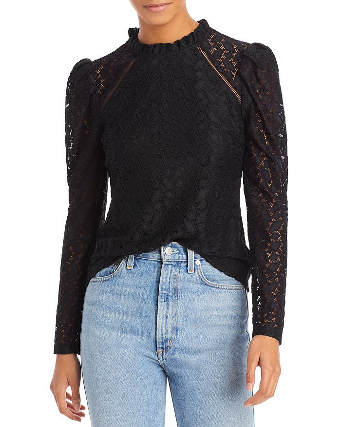 Lace Puff Sleeve Top - 100% Exclusive | Bloomingdale's (US)