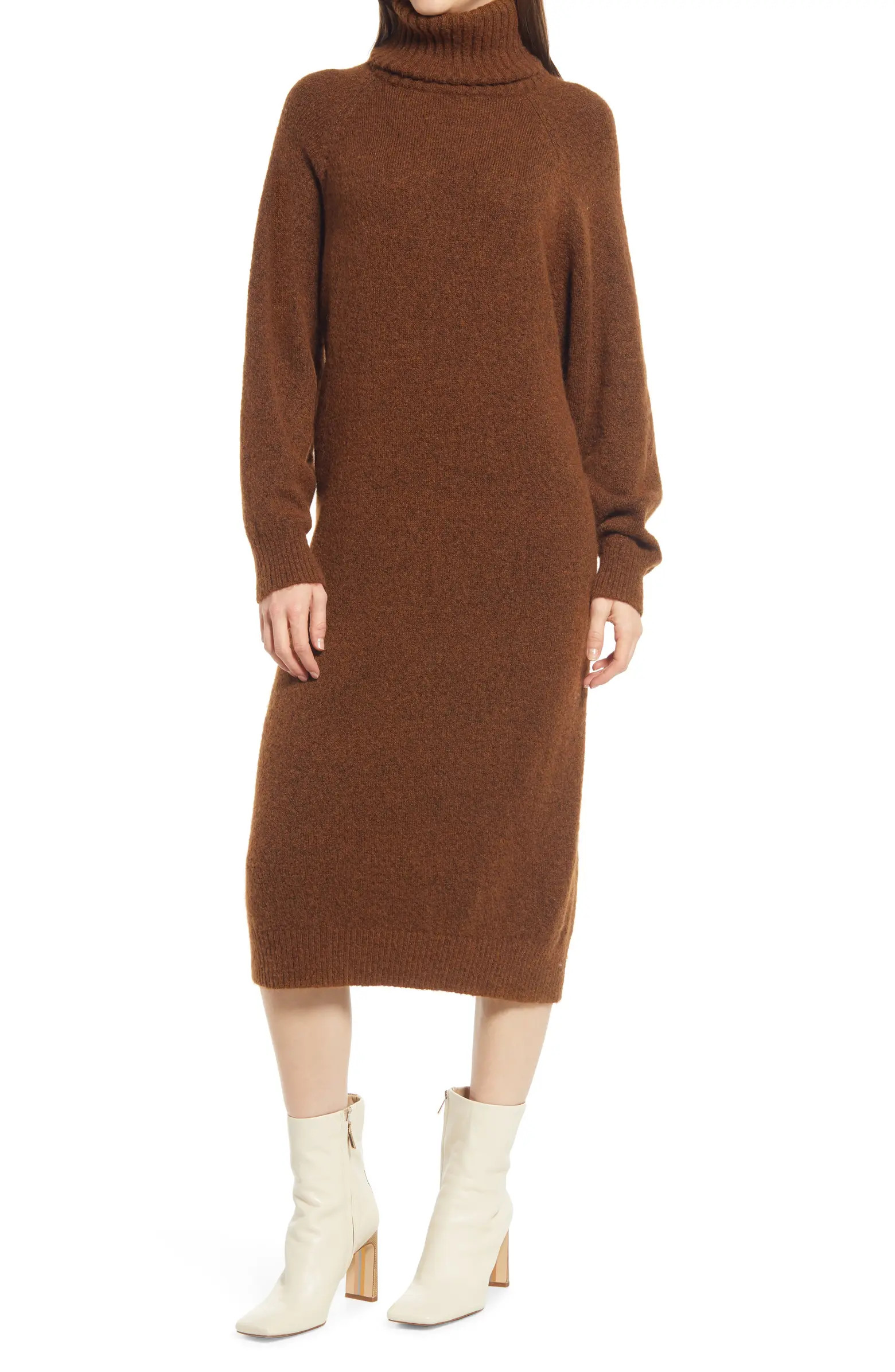 VERO MODA Villa Turtleneck Long Sleeve Sweater Dress | Nordstrom | Nordstrom