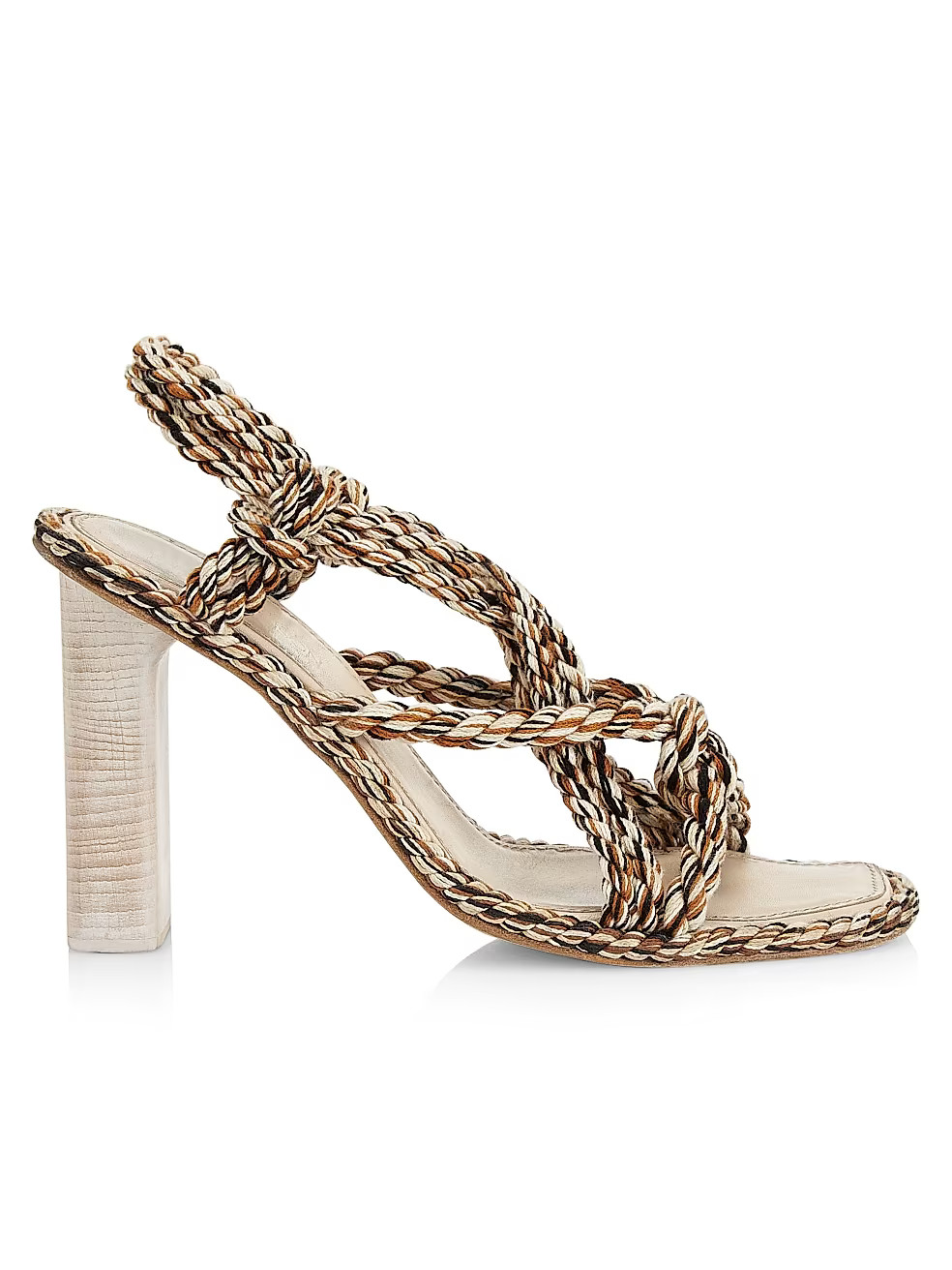 Ulla Johnson Uma Twisted-Rope High-Heel Slingback Sandals | Saks Fifth Avenue